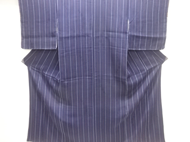 アンティーク　紋錦紗縞模様着物